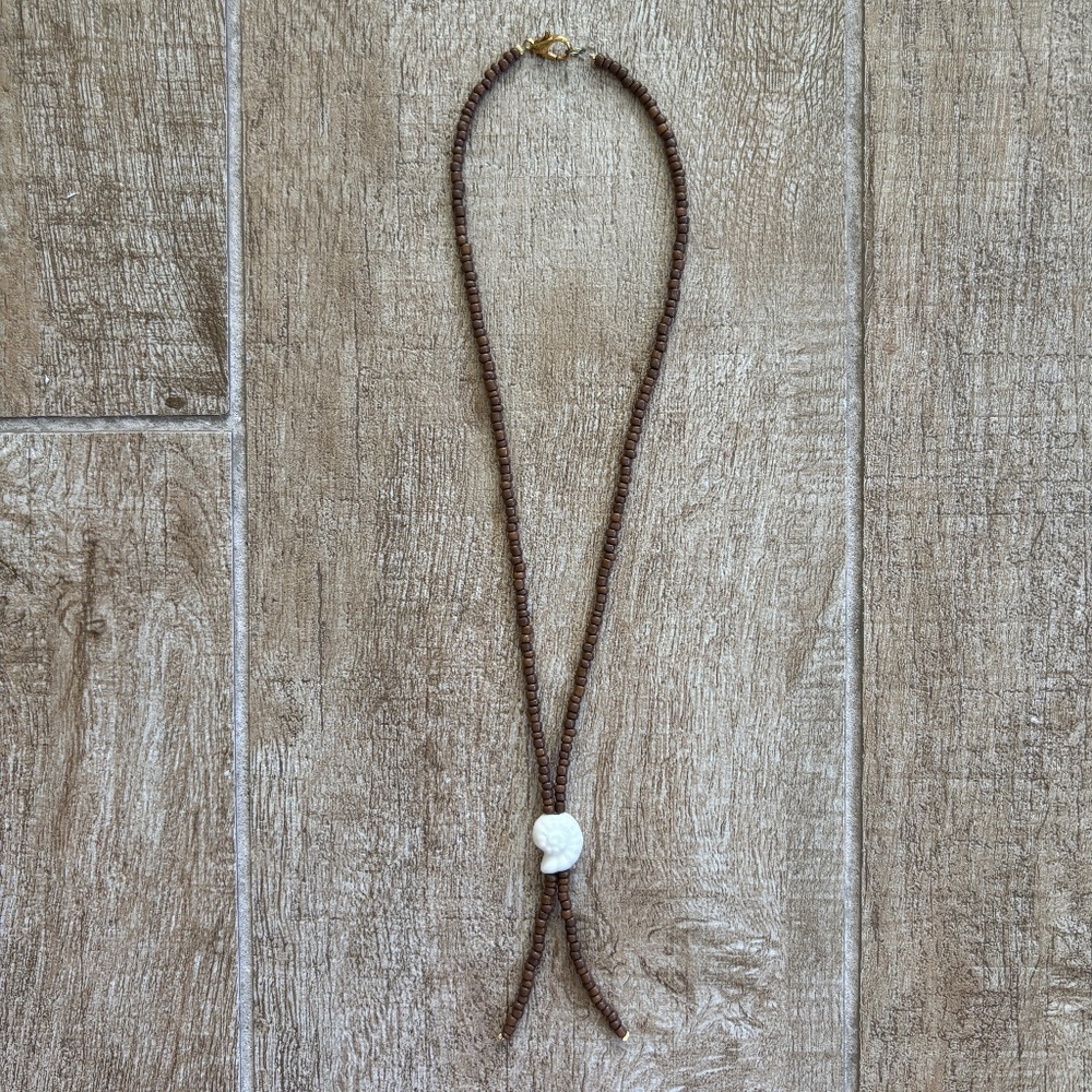 Beaded Shell Bolero Design Necklace